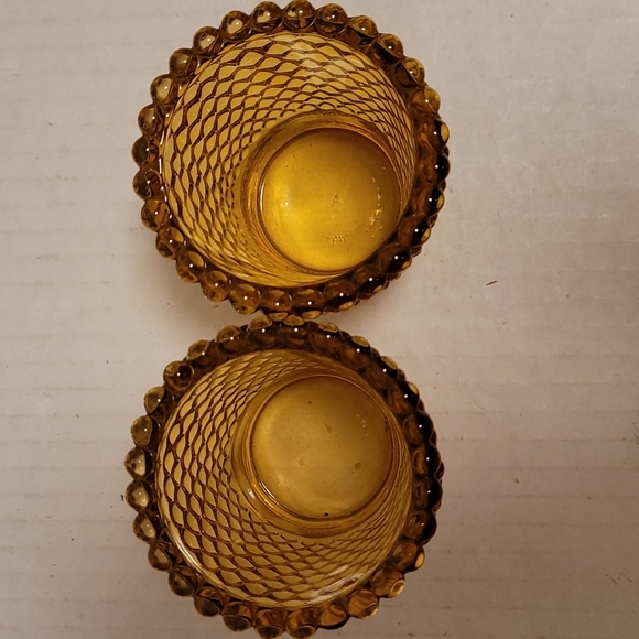 Pair of Vintage Hobnail Tea Light Votive Candle/ Toothpick Holder - Picture 10 of 13
